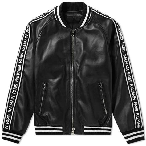 replica balmain jacket leather|balmain bomber jacket men's.